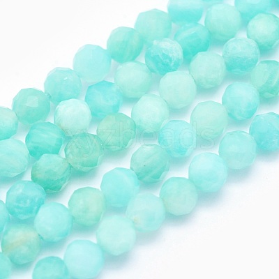 Natural Amazonite Beads Strands G-O166-24-4mm-1