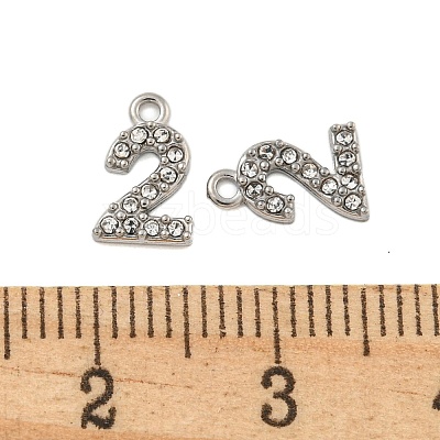 304 Stainless Steel Pendants STAS-L080-002P-02-1