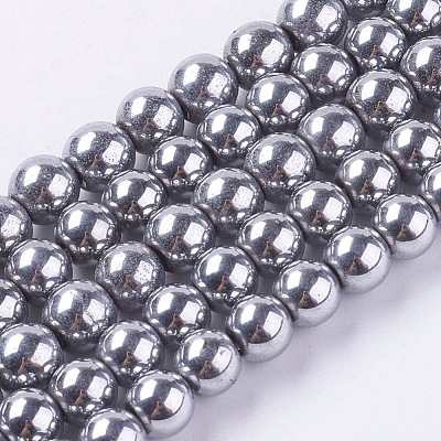 Magnetic Synthetic Hematite Beads Strands X-G-H1097-1-1