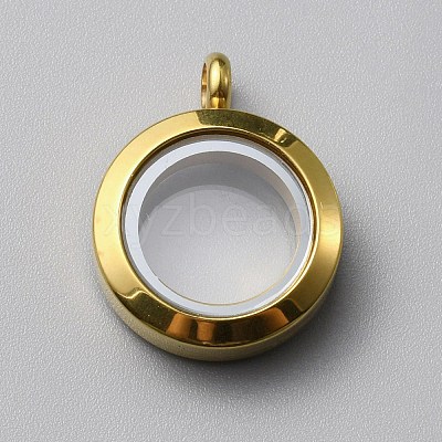 304 Stainless Steel Locket Pendants LS-FIND-WH0032-58A-G-1