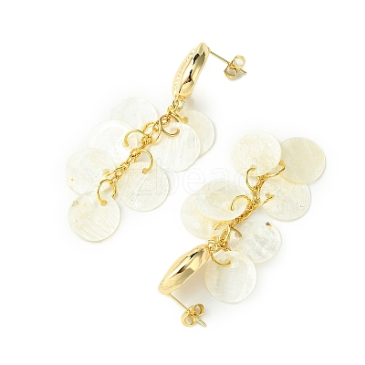 Brass Stud Earrings EJEW-TA00606-1