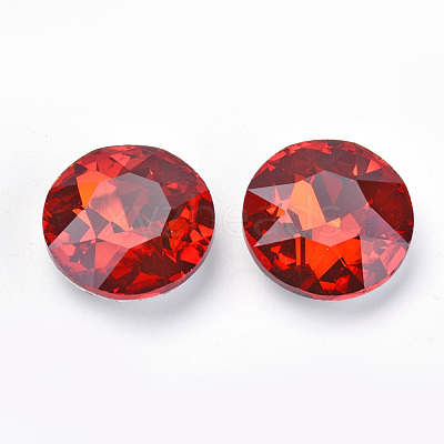 Pointed Back Glass Rhinestone Cabochons RGLA-T029-8mm-05-1