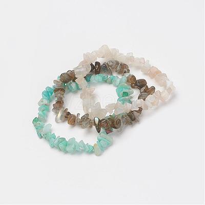 Mixed Gemstone Jewelry Sets SJEW-JS00911-1