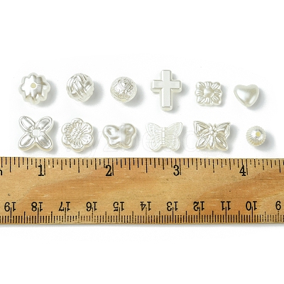 ABS Plastic Imitation Pearl Bead SACR-FS0001-82-1