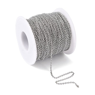 Tarnish Resistant 304 Stainless Steel Cable Chains CHS-R003-0.5mm-1