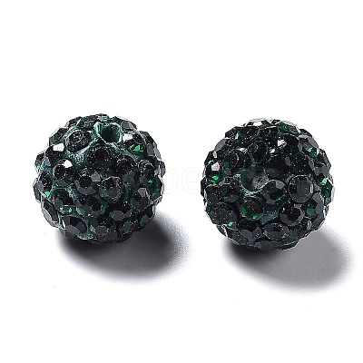 Pave Disco Ball Beads X1-RB-A130-10mm-19-1