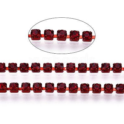 Electrophoresis Iron Rhinestone Strass Chains CHC-Q009-SS12-B21-1