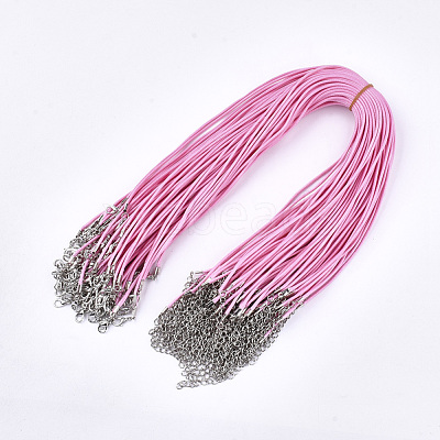 Waxed Cord Necklace Making NCOR-T001-09-1