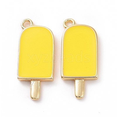 Brass Enamel Pendants KK-A168-16-02G-1