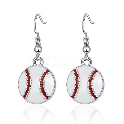 Alloy Enamel Dangle Earrings FS-WG4E48D-01-1