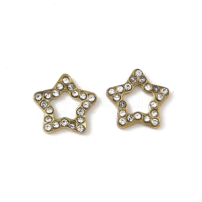 304 Stainless Steel Rhinestone Cabochons STAS-A057-04G-E02-1