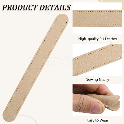 6Pcs 6 Colors Imitation Leather Bag Strap Padding PURS-CL0001-28-1