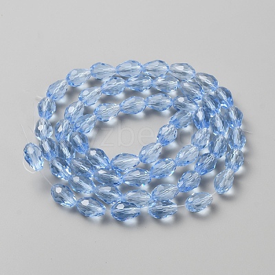 Transparent Glass Beads Strands GLAA-WH0030-32C-02-1