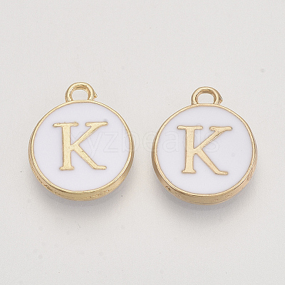 Golden Plated Alloy Charms X-ENAM-S118-01K-1
