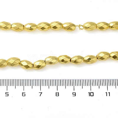 Electroplated Strong Magnetic Synthetic Hematite Beads Strands G-P518-03B-1