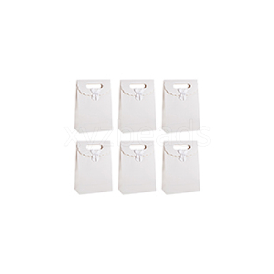 Rectangle Paper Gift Bags CARB-WH0017-14B-04-1