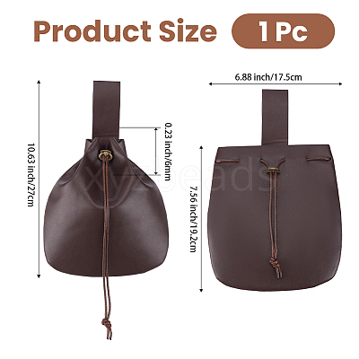 1Pc Imitation Leather Wishing Bottle Cover AJEW-CL0003-53B-1