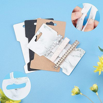 Cardboard Paper Hair Clip Display Cards CDIS-NB0001-12-1