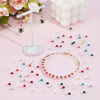 Natural & Synthetic Mixed Stone Beads Strands G-WH0035-31D-1