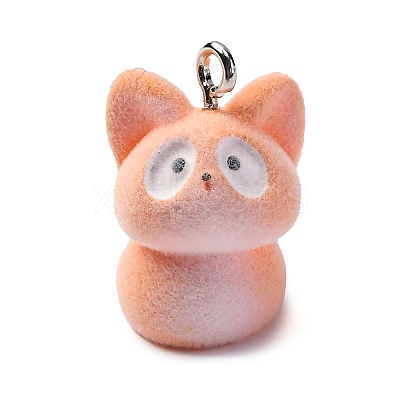 Flocky Animal Resin Pendants FIND-S001-06J-1