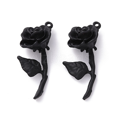 Spray Painted Alloy Pendants X-FIND-G030-06-1