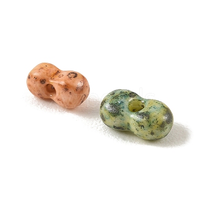 Baking Paint Glass Beads DGLA-G004-02G-1