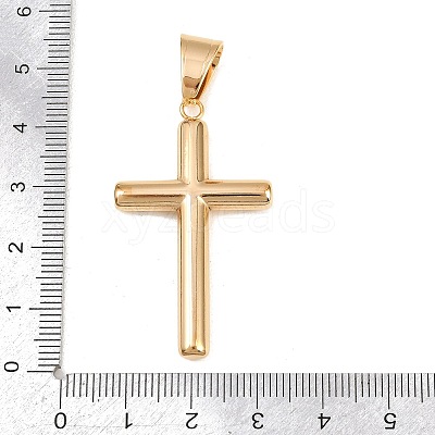 316 Surgical Stainless Steel & Clear Cubic Zirconia Pendants STAS-A137-03B-G-1