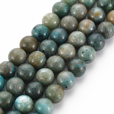 Natural Chrysocolla Beads Strands X-G-S376-004A-1