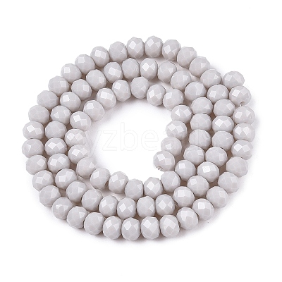 Opaque Solid Color Imitation Jade Glass Beads Strands LS-EGLA-A044-P6mm-D19-1