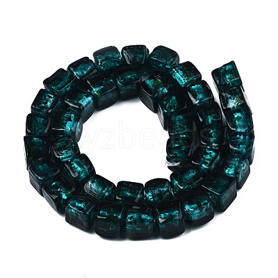 Handmade Silver Foil Lampwork Beads FOIL-N004-01A-01-1
