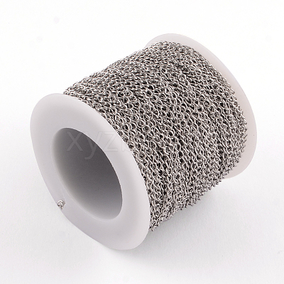 Tarnish Resistant 304 Stainless Steel Curb Chains CHS-Q001-01-1
