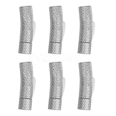 6Pcs 304 Stainless Steel Bayonet Clasps STAS-DR0001-18P-1
