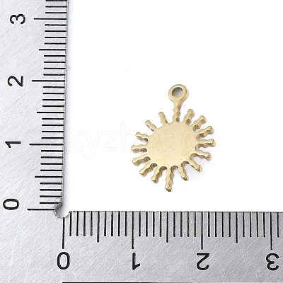 304 Stainless Steel with Natural White Shell Pendants STAS-G353-03G-09-1