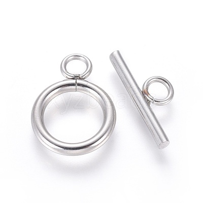Non-Tarnish 304 Stainless Steel Toggle Clasps STAS-G204-01D-P-1