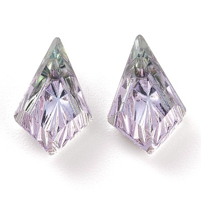 Embossed Glass Rhinestone Pendants GLAA-J101-01A-001VL-1