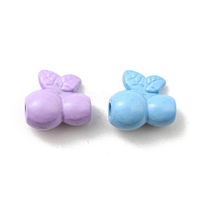 Spray Painted Alloy Beads PALLOY-K010-22-1