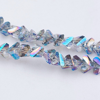 Electroplate Glass Beads Strands EGLA-J145-4mm-FR03-1