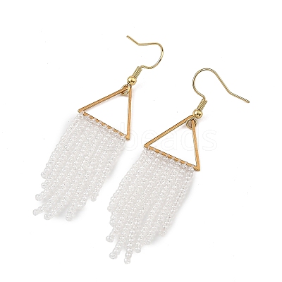 Glass Beaded Dangle Earrings EJEW-MZ00749-03-1