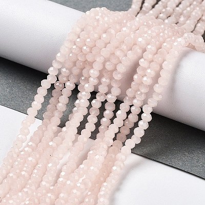 Baking Paint Imitation Jade Glass Bead Strands DGLA-A034-J2MM-A14-1