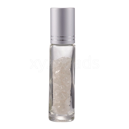 Natural Quartz Crystal Chip Bead Roller Ball Bottles AJEW-H101-01B-1