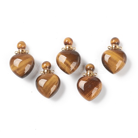 Natural Tiger Eye Pendants G-H252-C05-1