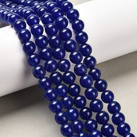 Natural & Dyed Malaysia Jade Bead Strands X-G-A146-8mm-A22-1