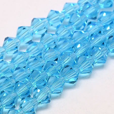 Imitate Austrian Crystal Bicone Glass Beads Strands LS-GLAA-F029-5x5mm-19-1