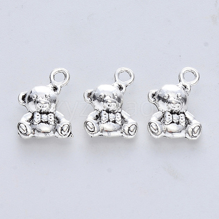 Tibetan Style Alloy Pendants TIBE-R316-046AS-RS-1