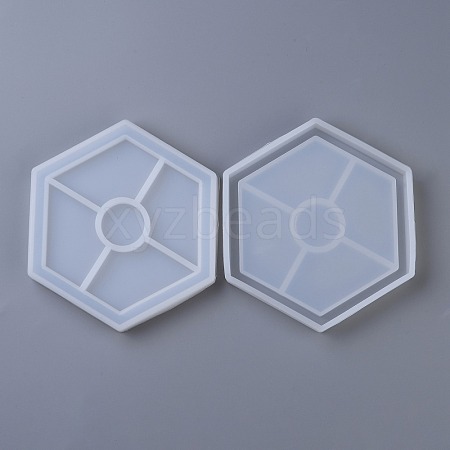 DIY Hexagon Coaster Silicone Molds DIY-P010-27-1