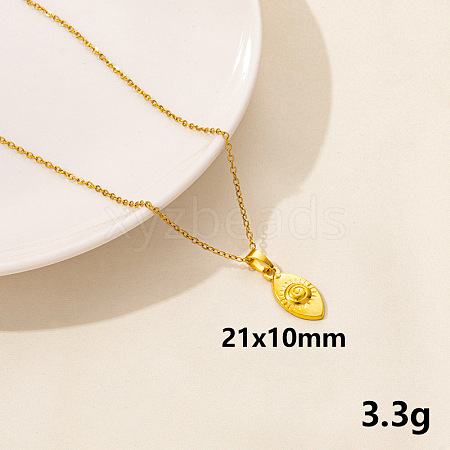 304 Stainless Steel Geometric Pendant Necklaces IQ6554-4-1