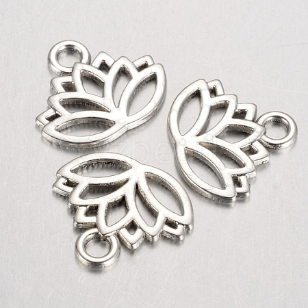 Tibetan Style Alloy Charms TIBEP-36884-AS-RS-1