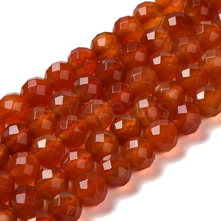 Dyed & Heated Natural Agate Beads Strands G-P539-E01-01-1