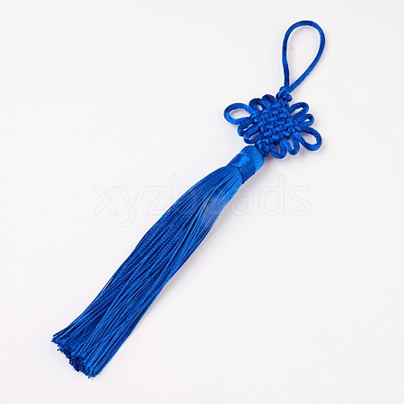 Polyester Tassel Pendant Decorations AJEW-WH0049-A09-1