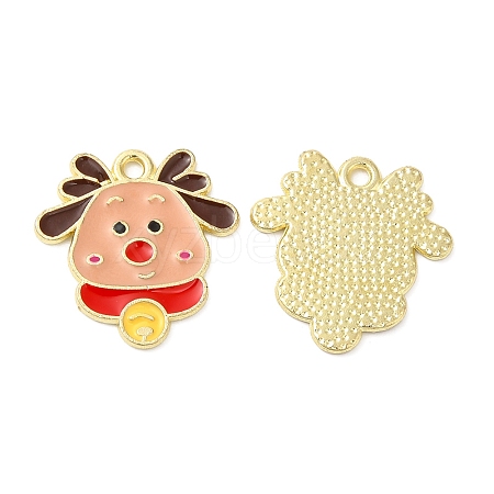 Christmas Alloy Enamel Pendants ENAM-D050-13D-02G-1